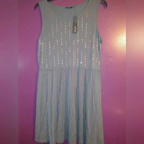 Apt 9 Gray Summer Dress with Pockets XL - Picture 3 of 8